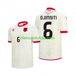 Camisola Albânia Berat Djimsiti 6 Homem Equipamento Segundo Copa do Mundo 2026 Manga Curta